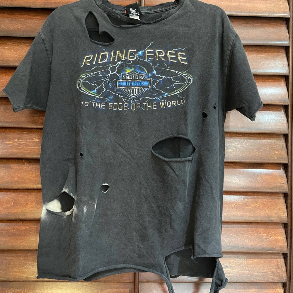 VINTAGE TEE harley-davidson distressed t shirt